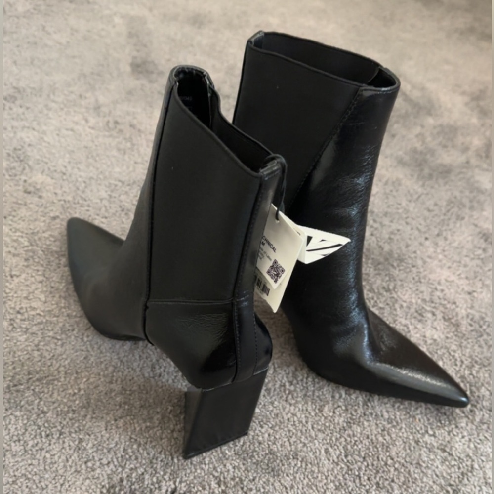 Zara block heel booties